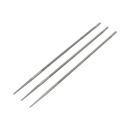 3 darabos csúcsos kerek reszelő lánc fűrészhez 5x200mm 13/64 inch