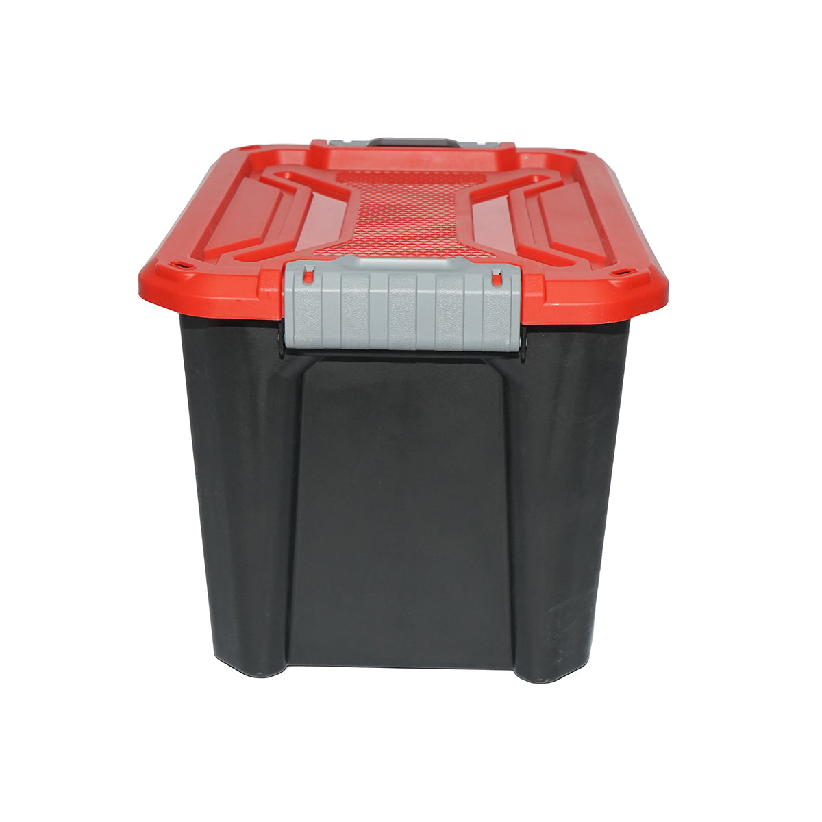 Doboz, nagy teherbírású tárolóláda 18L fedéllel, piros 385x295x260mm Breckner Germany