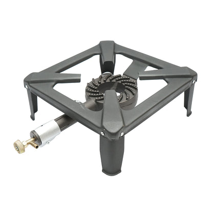 Pirostrie, négyzet alakú gázégő 4 lábbal 300x300x125mm