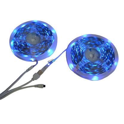 Intelligens LED szalag LED 2x15m, 24V távirányítóval, hangvezérléssel, bluetooth, USB app, 30m RGB IP20 Breckner Germany