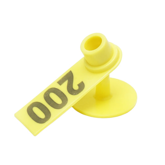 100 darab számozott füljelző készlet 101 -200 sárga kecskékhez, juhokhoz Breckner Germany