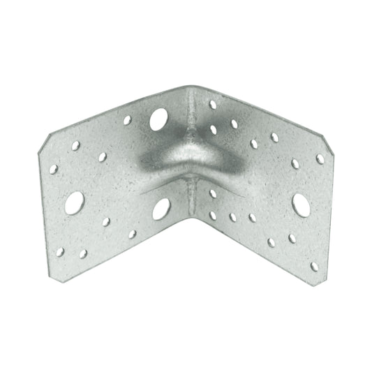 Csatlakozó bilincs erősítéssel 105x105x90mm, vastagság 2mm, horganyzott acélból