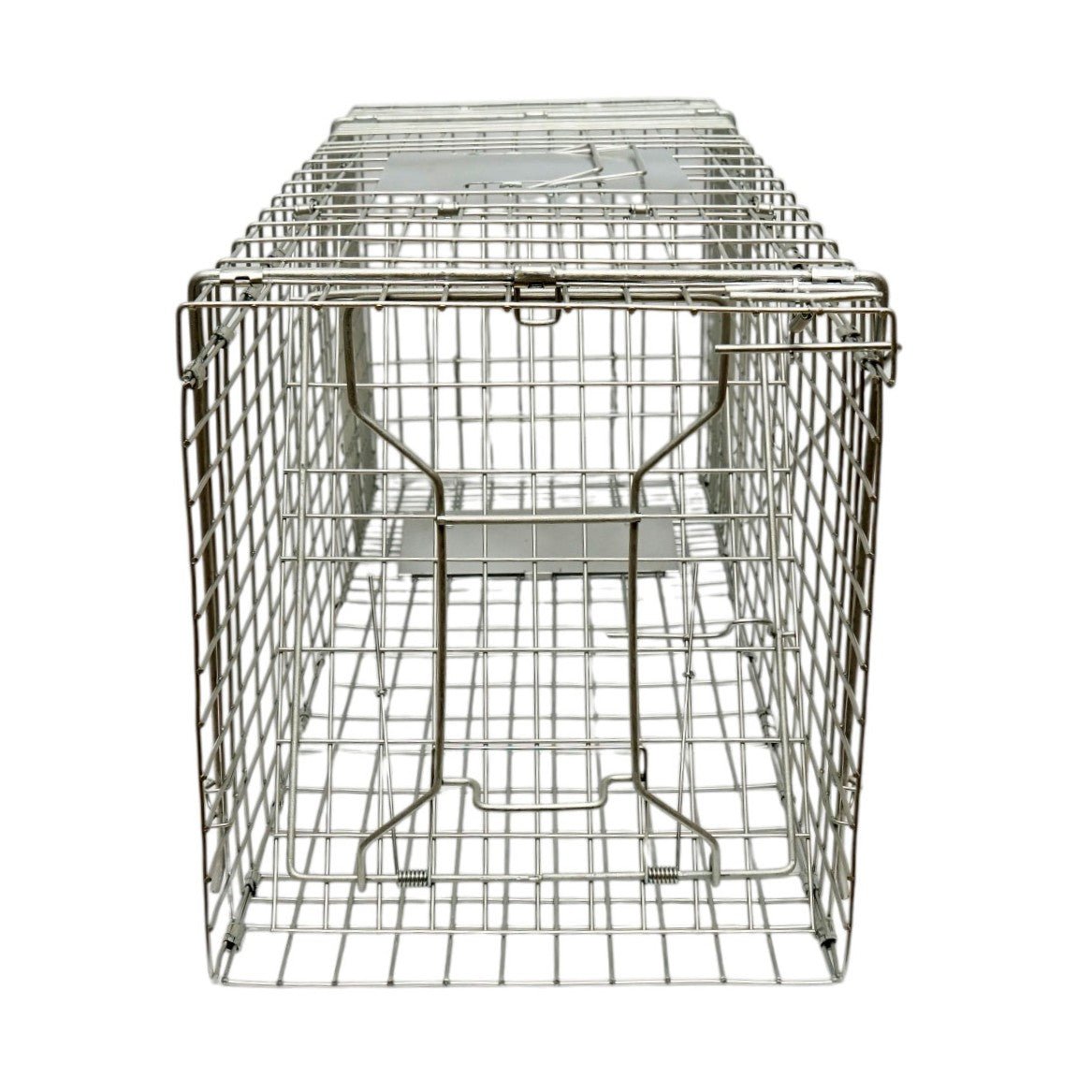 Robusztus fém ketreccsapda vadállatok befogására 78x30x32cm