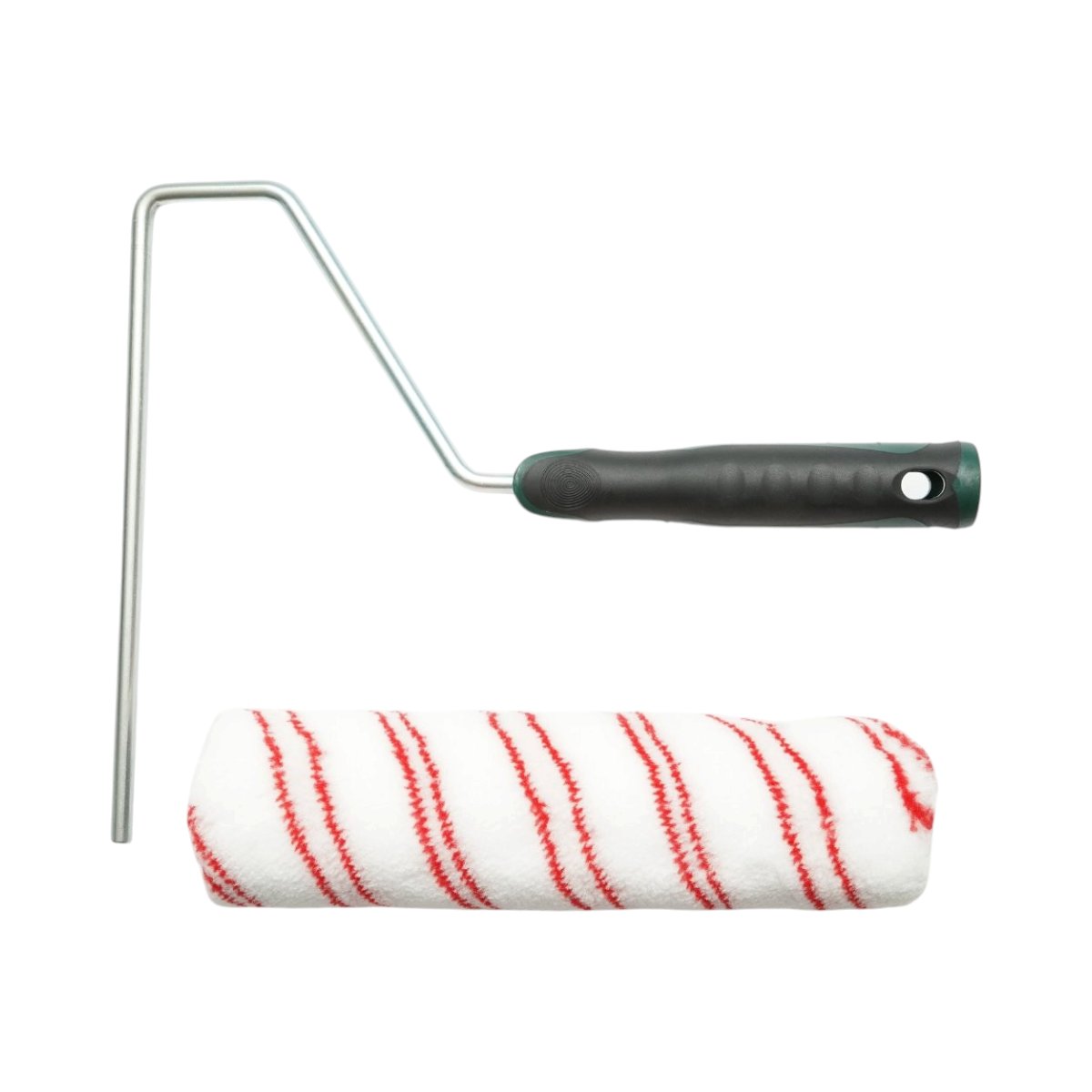 Poliészter festőhenger 25cm, 70mm-es hengerátmérő, 18mm-es drót, ergonomikus soft-grip 2k fogantyú Breckner Germany