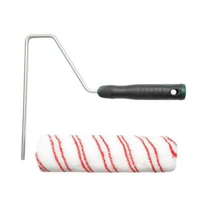 Poliészter festőhenger 25cm, 70mm-es hengerátmérő, 18mm-es drót, ergonomikus soft-grip 2k fogantyú Breckner Germany