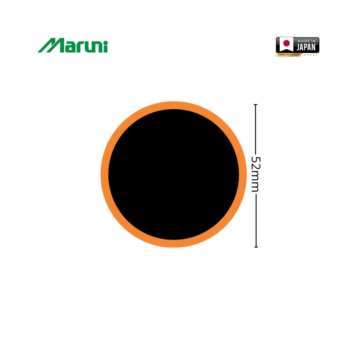 52mm kerek vulkanizáló foltok belső csövekhez 16 db/készlet Maruni made in Japan
