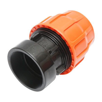 Lapos adapter D75x75mm-es könyökkel, belső menettel, PN6 Poelsan