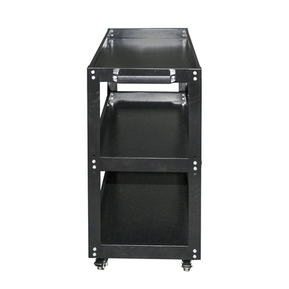 Kerekeken guruló fém kocsi fogantyúval 750x700x360mm