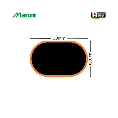 Ovális vulkanizáló foltok 33x53mm belső csövekhez 24 db/készlet Maruni made in Japan