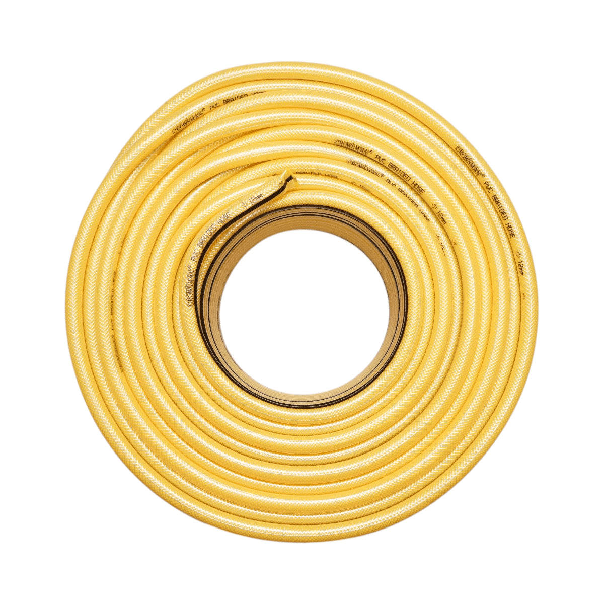 PVC kerti tömlő, slag, 1/2 inch (12mm) fonott textilbetéttel 100m/tekercs Crownman