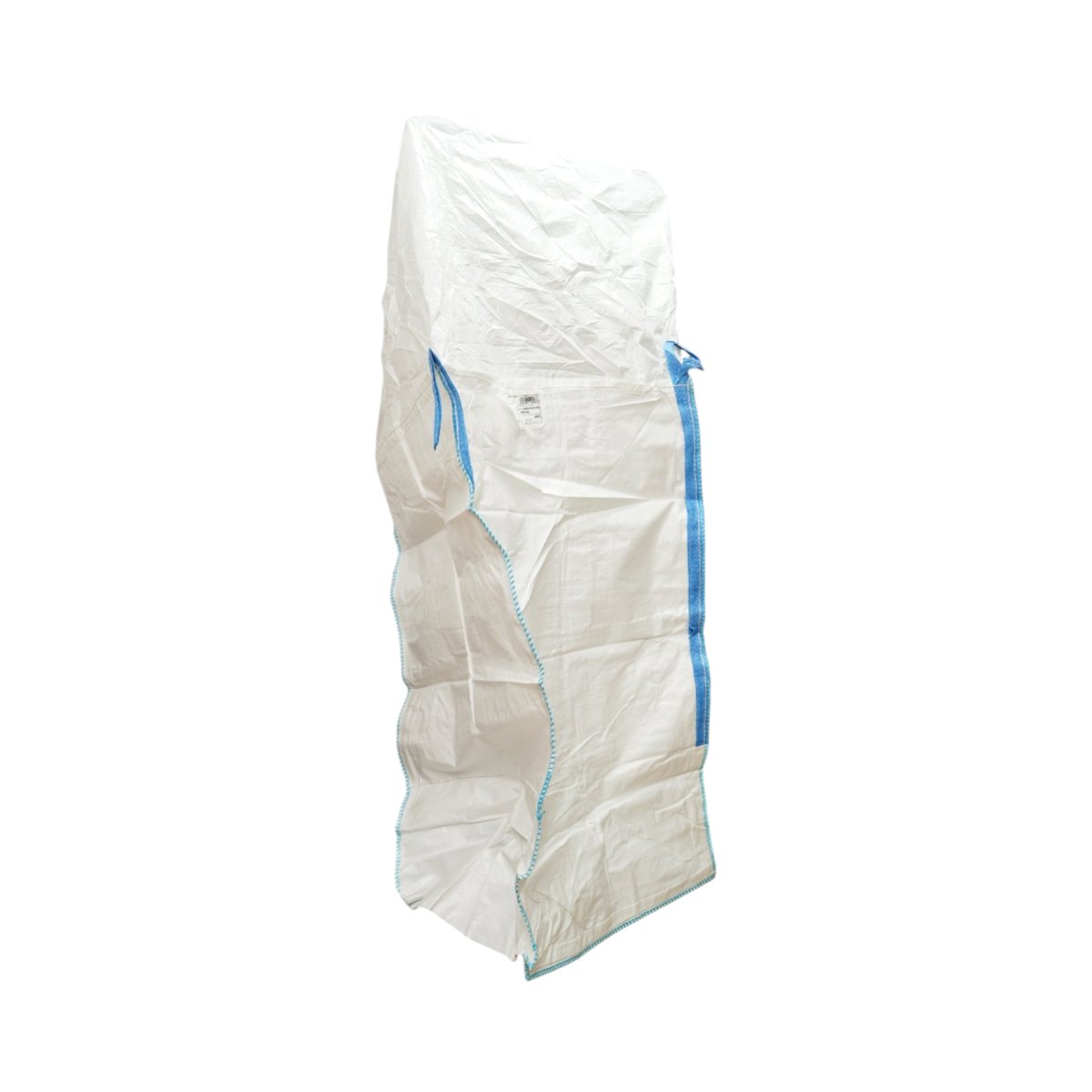 Big bag zsák 95x95x165cm fehér, 1500kg kapacitás, U-Panel típus laminálás nélkül, sík alap, 85cm felső szoknya