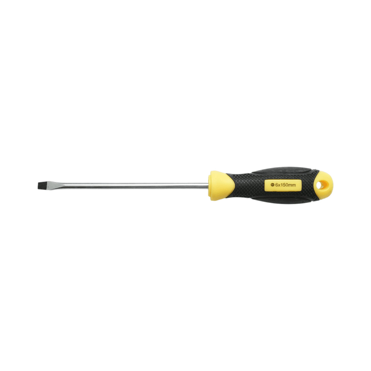 6x150 mm-es egyenes csavarhúzó professzionális mágneses hegygel Cr-V Crownman