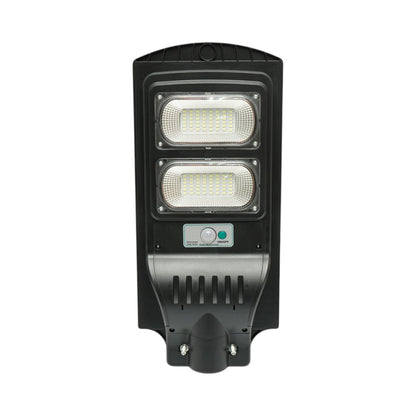 Napelemes LED közvilágítási lámpa 100W 12W-os napelem panellel, 8000mAh akkumulátor, mozgásérzékelő, távirányító, oszlopra szerelhető IP65 Breckner Germany