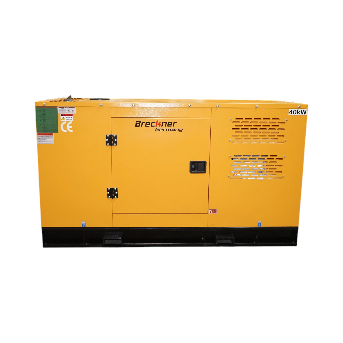 Háromfázisú hangszigetelt elektromos generátor 37.5KVA, 230/400V, Ricardo 38kW ZH4105D dízelmotor Breckner Germany