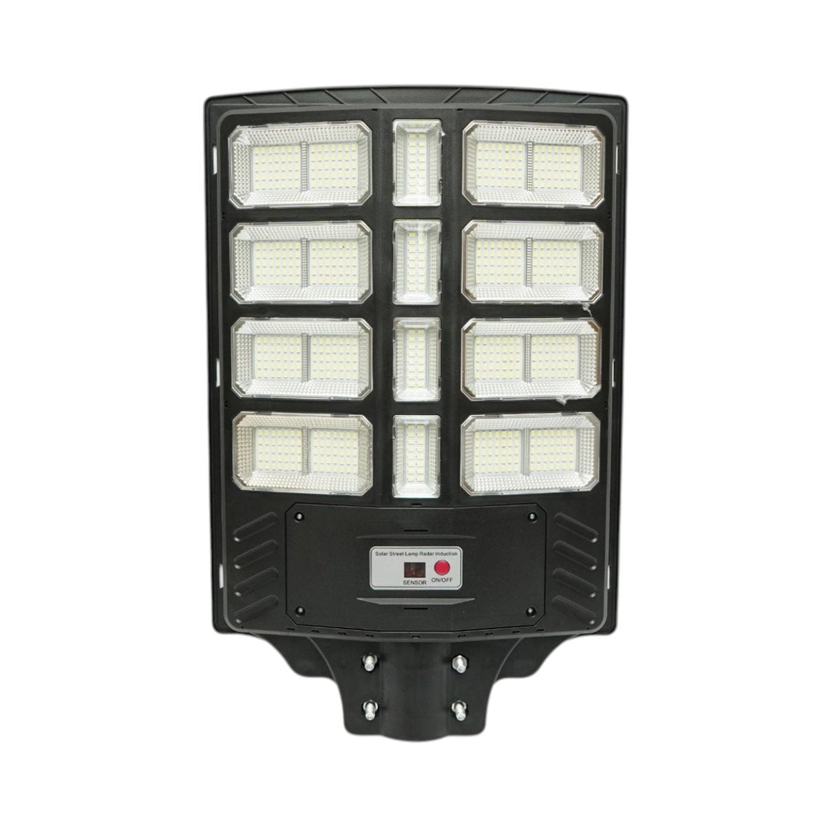 Napelemes LED közvilágítási lámpa 500W 15W napelem panellel, 15000mAh akkumulátor, mozgásérzékelő, távirányító, oszlopra szerelhető IP66 Breckner Germany