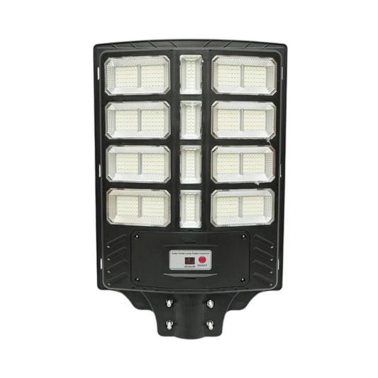 Napelemes LED közvilágítási lámpa 500W 15W napelem panellel, 15000mAh akkumulátor, mozgásérzékelő, távirányító, oszlopra szerelhető IP66 Breckner Germany