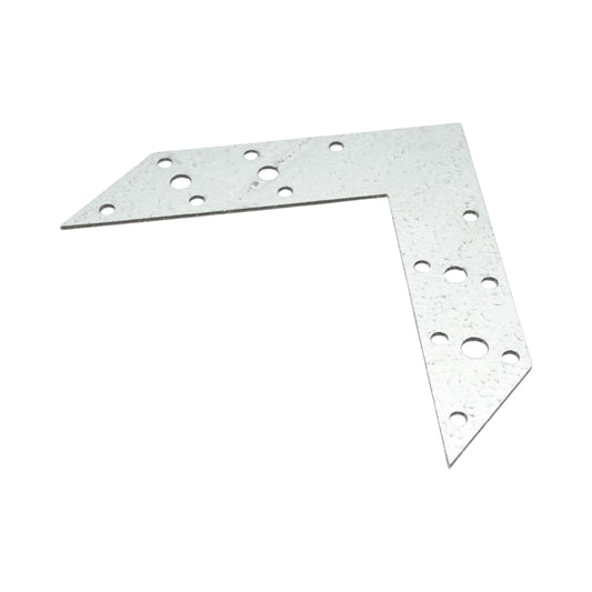 Sarokcsatlakozó kötőelem 110x156x32mm, vastagság 2mm, horganyzott acélból