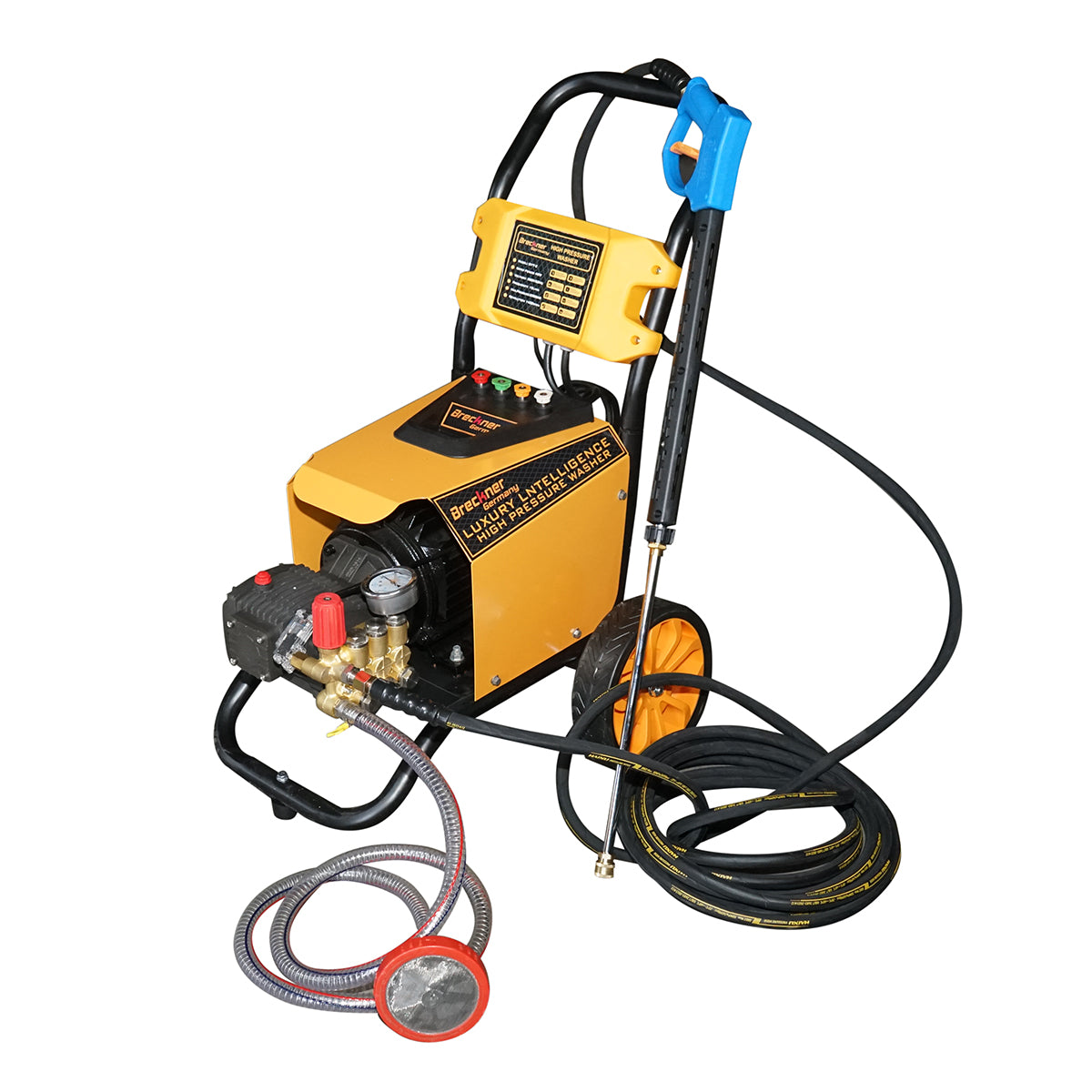 Magasnyomású mosó 4KW/380V, 220 bar, 15 L/min áramlás tömlővel és szórópisztollyal Breckner Germany