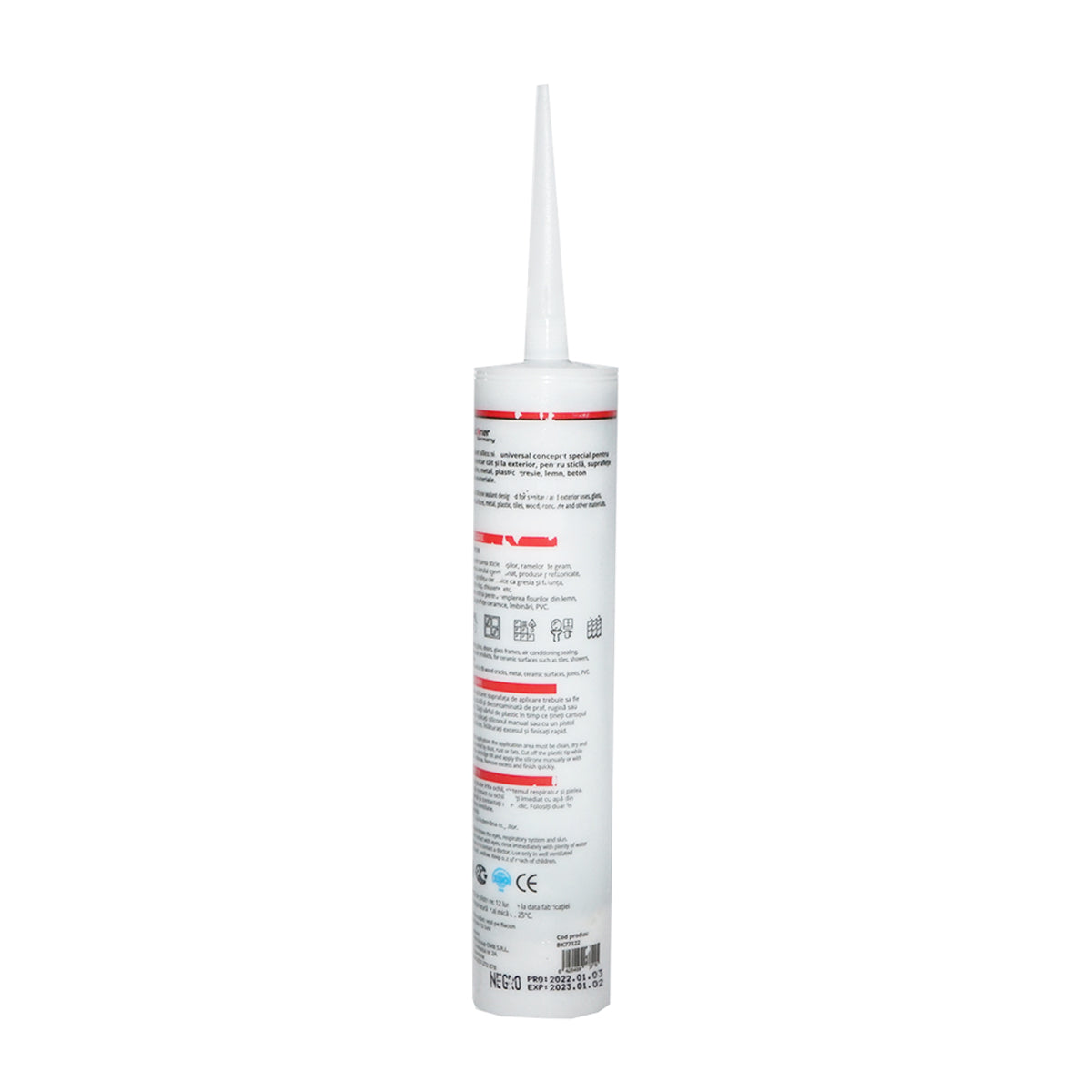 Univerzális szilikon fekete kívül-belül 300ml Breckner Germany