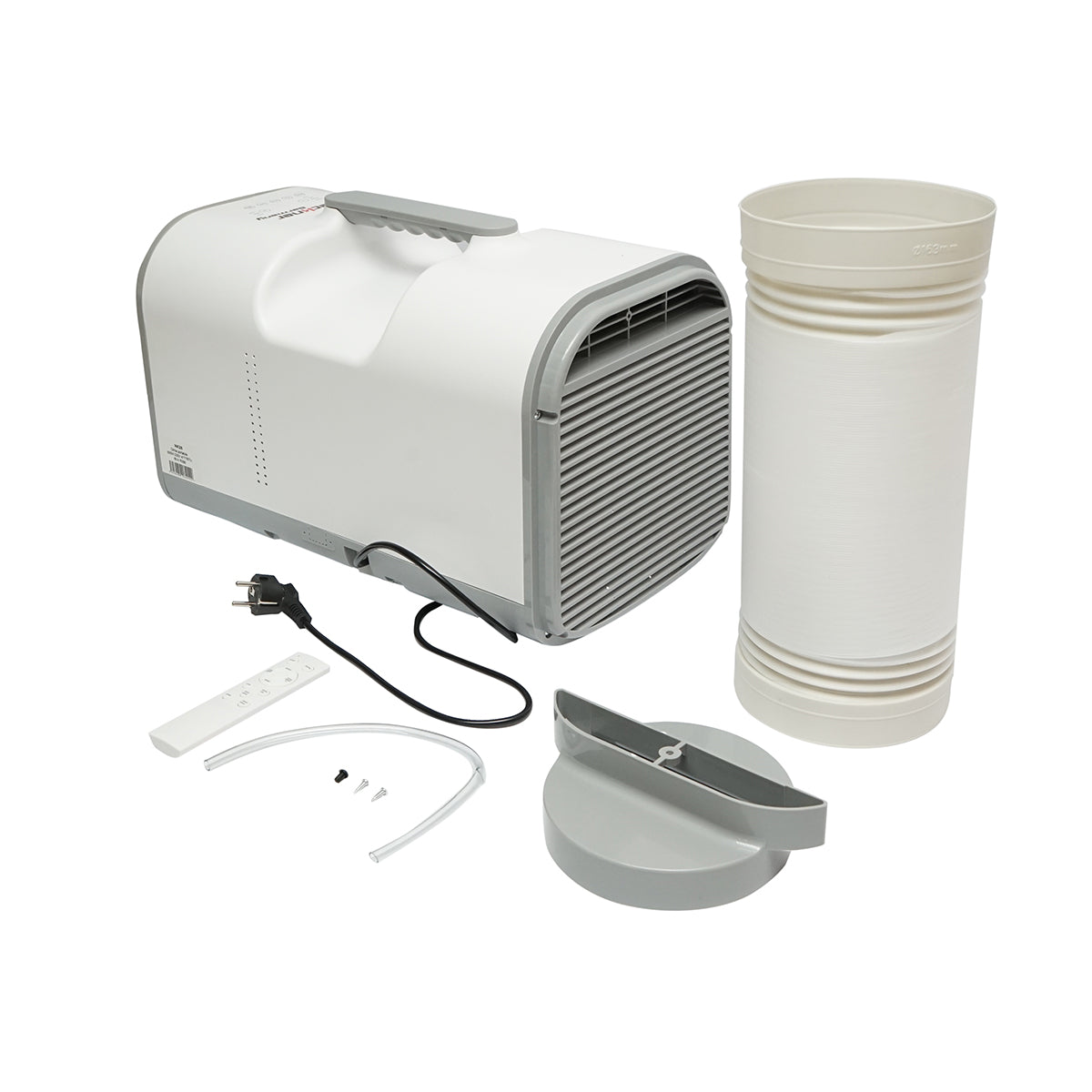 Hordozható légkondicionáló 4777 BTU, 600W, 220V, párátlanító funkcióval, szellőztetéssel, távirányítóval, alvó üzemmóddal, szerelési készlet tartozék Breckner Germany