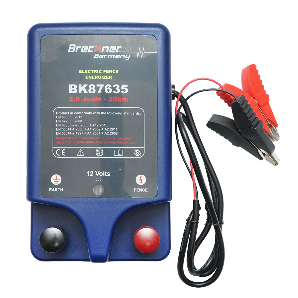 Impulzusgenerátor 12V max 2 Joule 20km elektromos kerítéssorompóval Breckner Germany