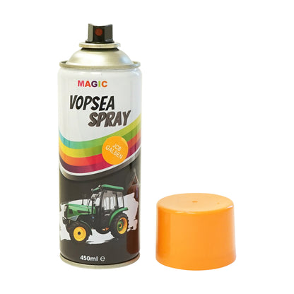 Professzionális JCB sárga gyorsan száradó autófesték spray 450ml MAGIC