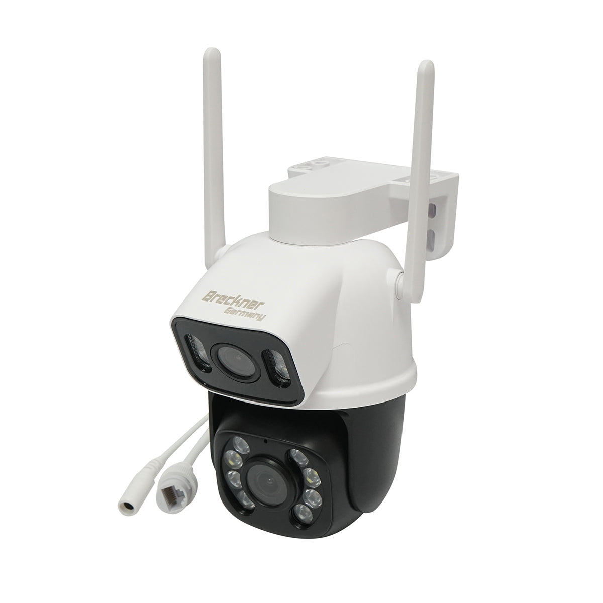 P2P intelligens megfigyelő kamera, WIFI, 6MP 1080P kültéri, kettős lencse, PTZ mozgásérzékelő, 360 fokos forgatás, ICSee applikáció
