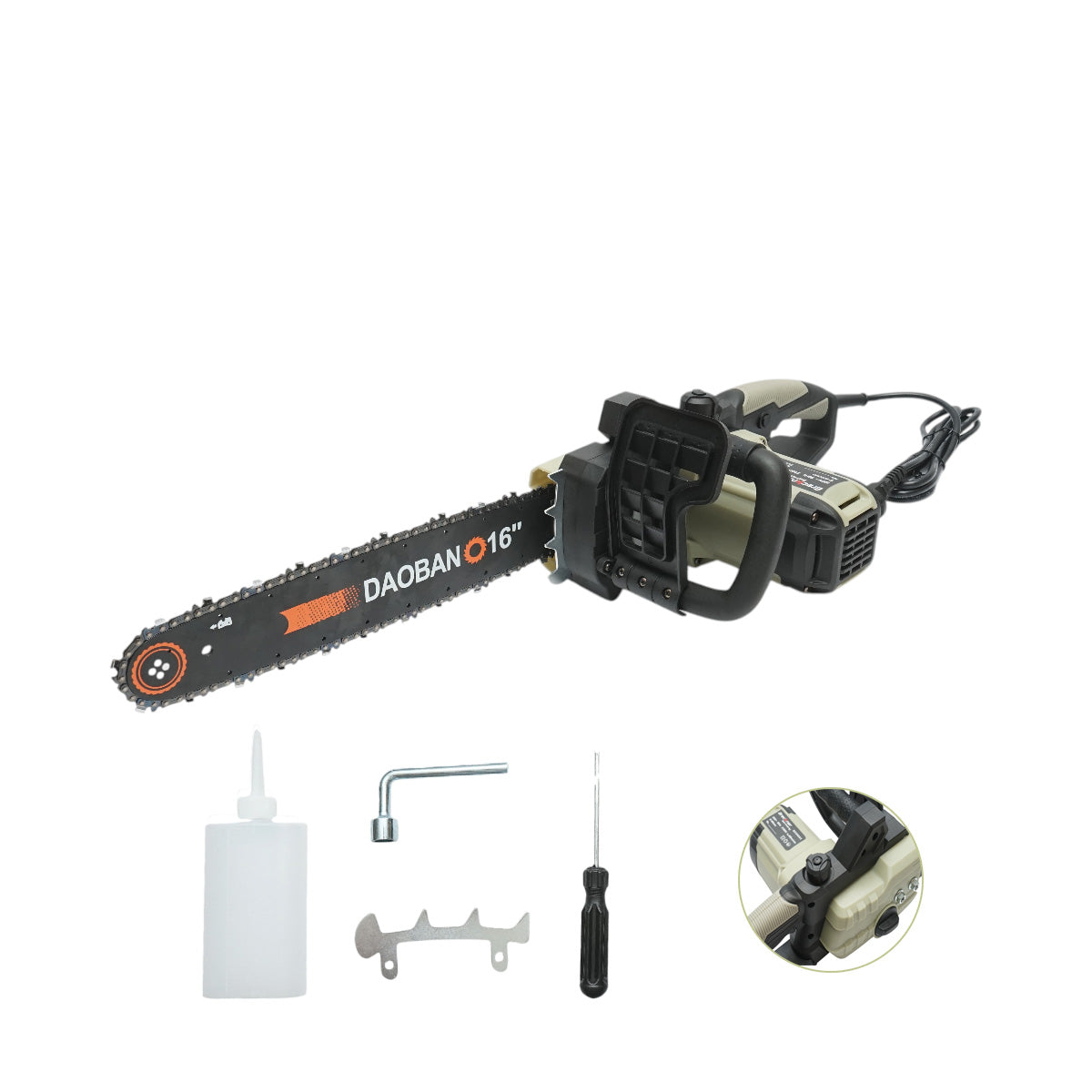 Elektromos láncfűrész 2100W, 220V, 16 inch (400mm) lánc, 405mm vágási átmérő Breckner Germany