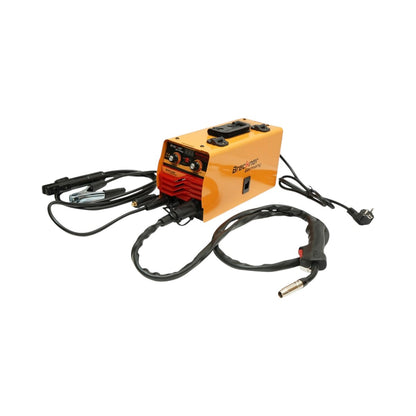 2 az 1-ben inverter hegesztőgép MIG/MMA gáz nélkül 200A, 220V, digitális kijelző, elektródás hegesztés, Flux Core E71T-GS dróttekercs mellékelve Breckner Germany