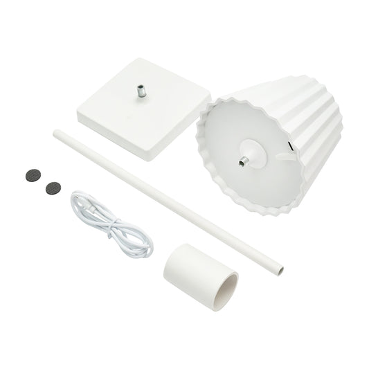 LED asztali lámpa 3W fehér, 3.7V/1800mAh akkumulátor, újratölthető USB 5V/1A Breckner Germany