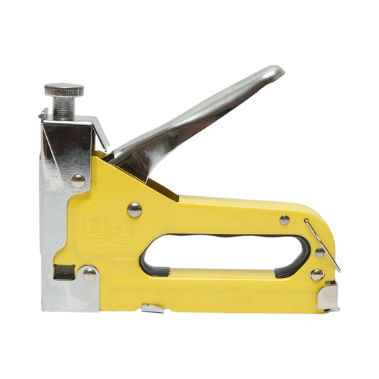 Állítható kézi tűzőgép kárpitozáshoz, kapcsok 4-14mm, 100 db 0.7x8mm-es tűzőkapocs készlet tartozék Crownman