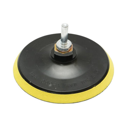 125mm csiszolási és polírozási készlet Velcro, polírozó szivacs, gyapjú pad, csiszolópad, csiszolókorongok P80, P120, P180, M14 adapter szöglcsiszolóhoz és fúrógéphez 9 részes Breckner Germany
