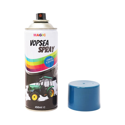 Professzionális Lemken kék autófesték spray, gyorsan száradó 450ml MAGIC fém, műanyag, üvegszálas és fa felületekre