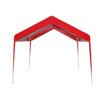Rendezvénysátor pavilon kert 3x3m piros, vízálló tető 2 lejtésű, Breckner Germany galvanizált acélszerkezet