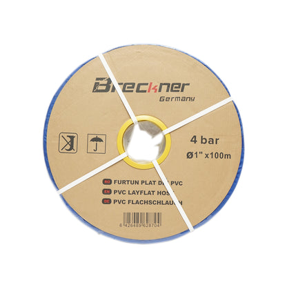 PVC lapos locsolótömlő 1 db 100m hosszú, PN4 Breckner Germany