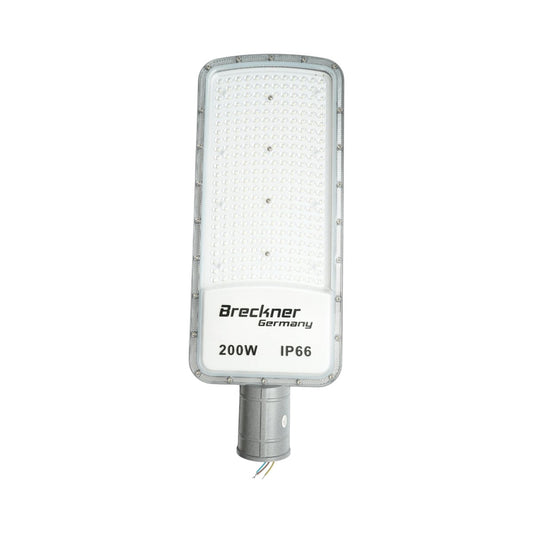 LED közúti világítás lámpa 200W, 100-265V, 6500K, 22000lm oszlopra szerelhető 540x200x25mm IP66 Breckner Germany