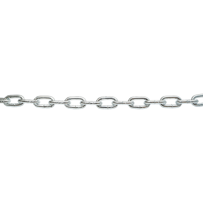 Galvanizált lánc 4.7x19x17mm DIN5685A 30m/tekercs műanyag dob