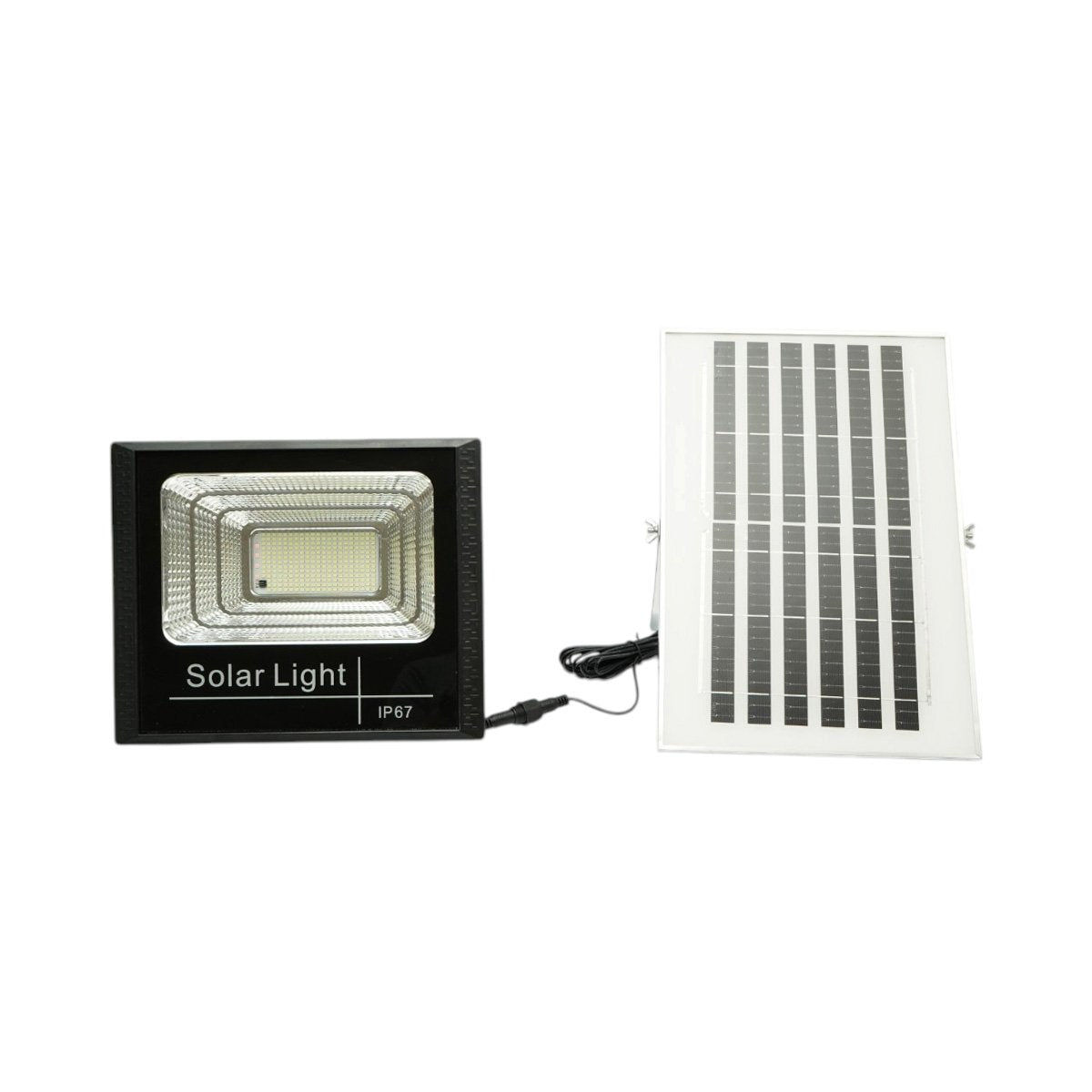 LED reflektor 100 W, 6500 K, 8 W-os napelemmel, 6000 mAh akkumulátorral és távirányítóval, IP67, Breckner Germany