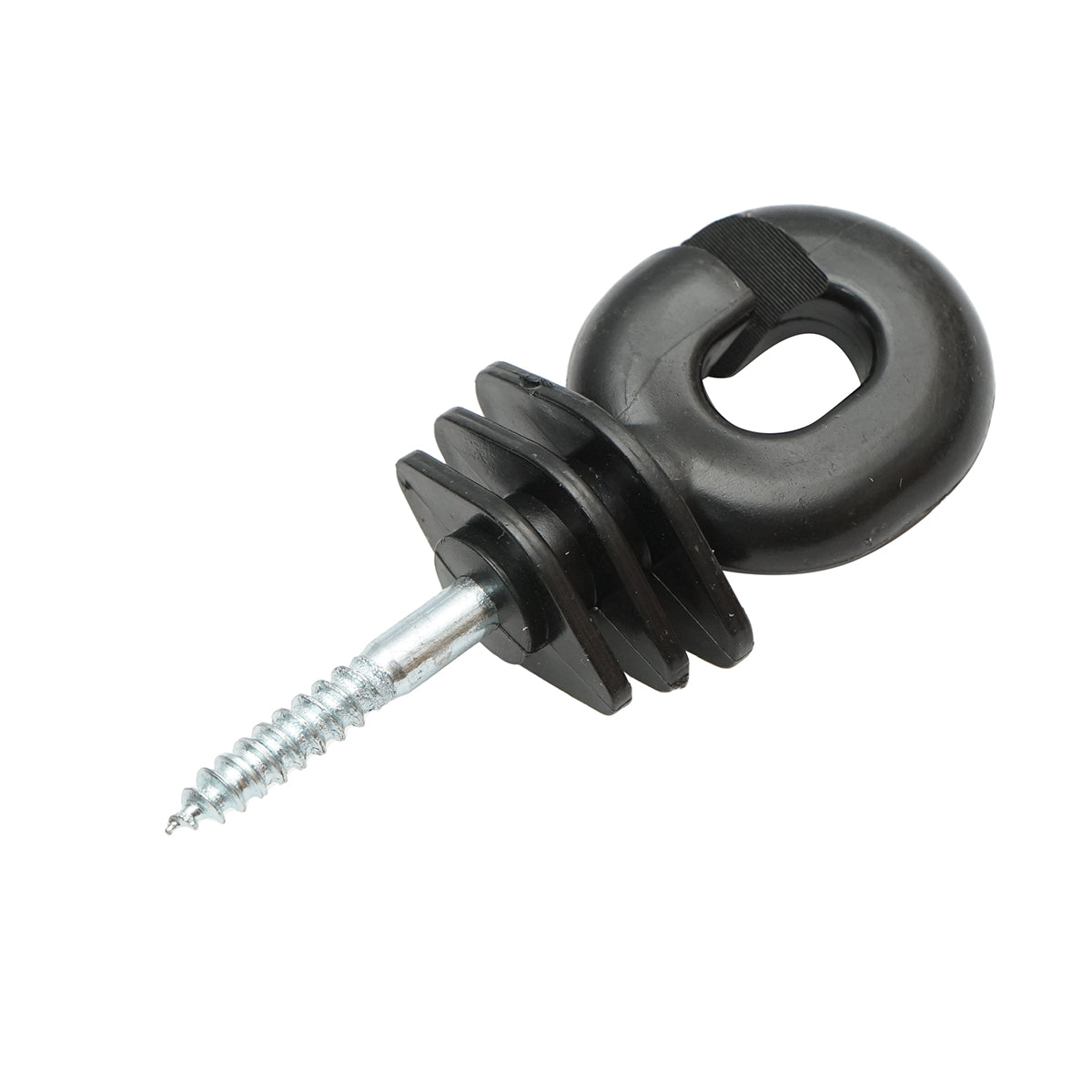 Kompakt szigetelő fekete fekete fekete 5.9mm 111x40mm elektromos kerítés Mezofarm