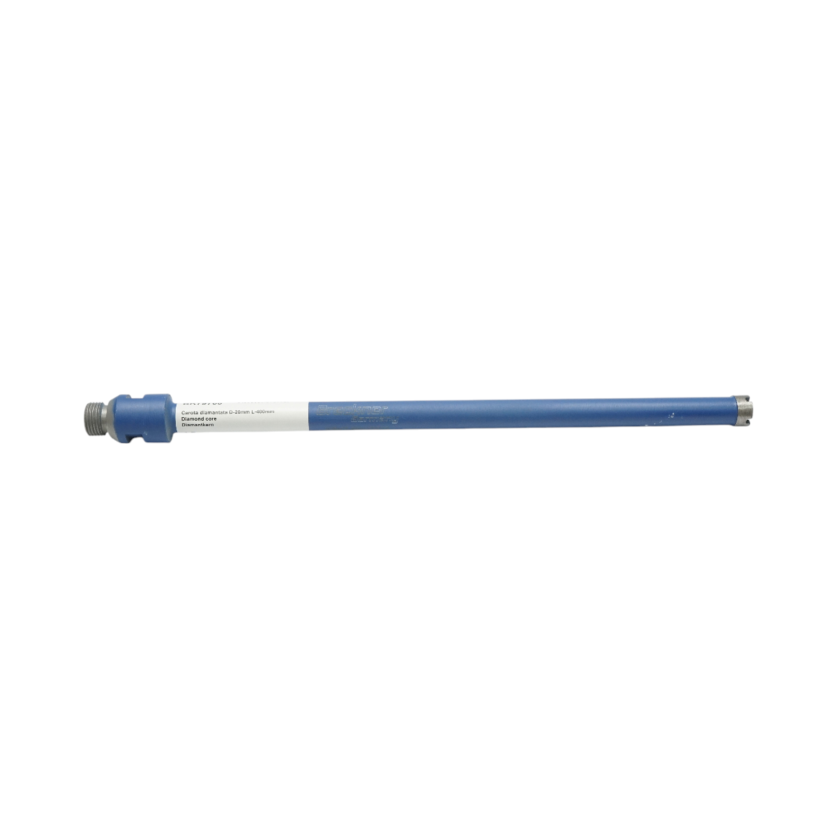 Gyémánt magfúrófej 20x400mm, 1/2 GAS külső menet, nedves fúrás betonhoz, téglához Breckner Germany