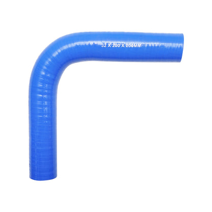 90 fokos szilikon könyöktömlő textilbetéttel 32x200x200mm