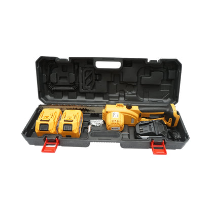 Professzionális elektromos láncfűrész 1060W 2 darab 21V, 6Ah Li-ion akkumulátorral, brushless motor, 12 inch (300mm) lánc Breckner Germany
