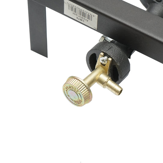 Pirostrie, négyzet alakú gázégő 4 lábbal 250x250x100mm