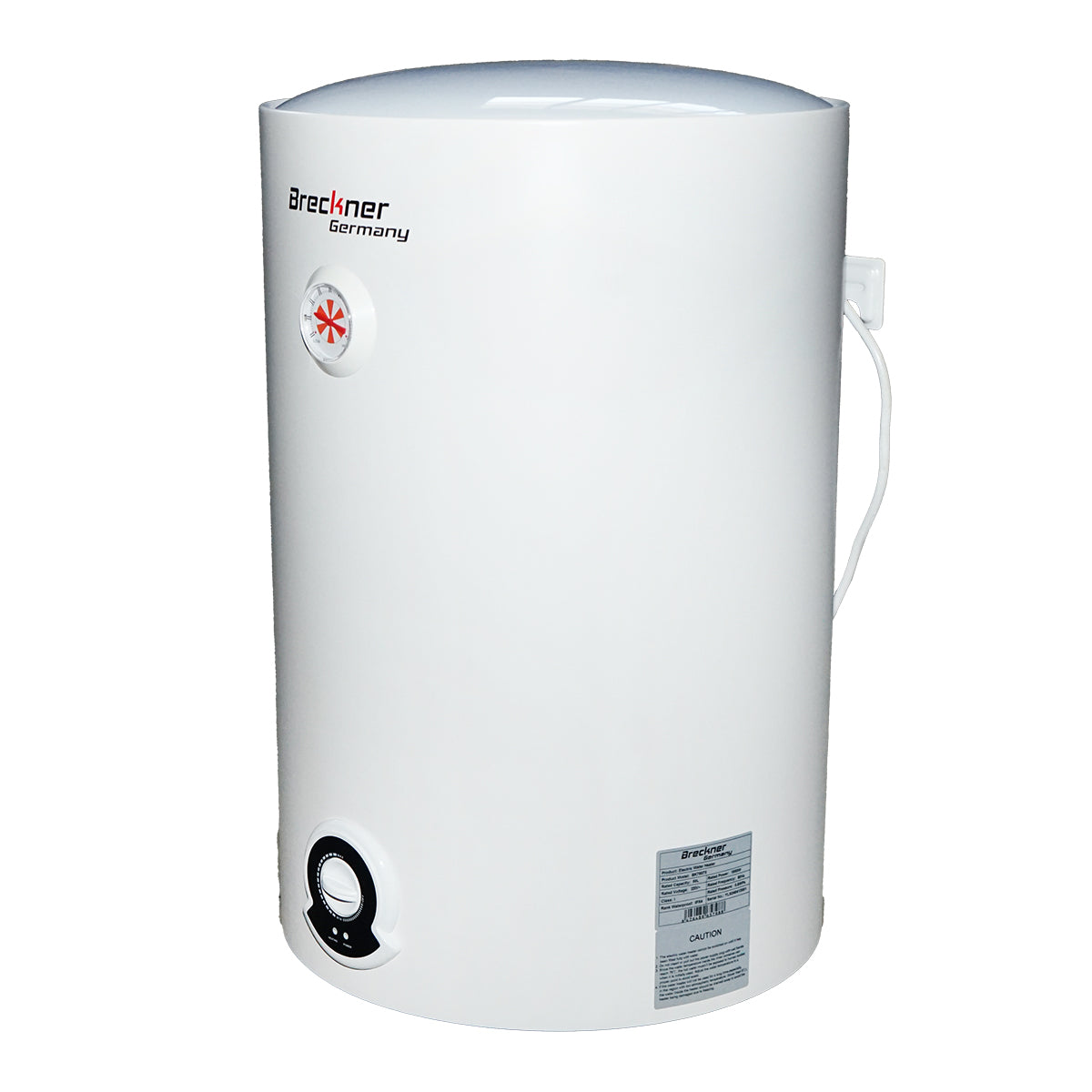 Elektromos vízforraló 50L, 1500W, IPX4, 220V, függőleges beépítéssel, használati melegvízhez Breckner Germany