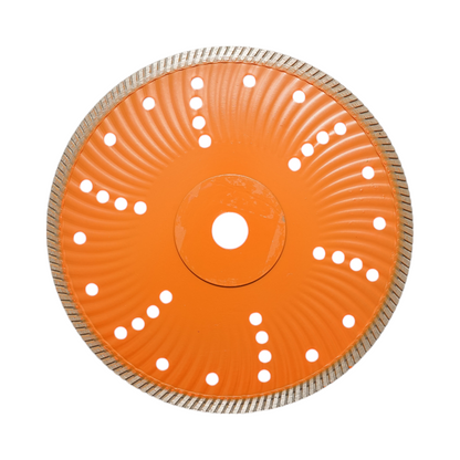 Turbó gyémánttárcsa 230x22.23mm, szegmens 10mm csempéhez, burkolólapokhoz, mozaikhoz, kemény kőhöz, márványhoz, gránithoz Breckner Germany
