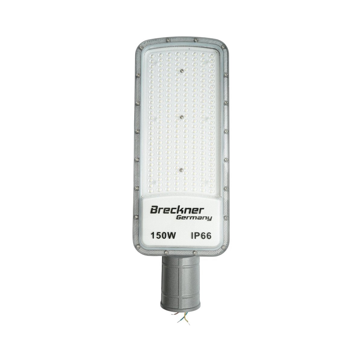 LED közúti világítólámpa 150W, 100-265V, 6500K, 16500lm oszlopra szerelhető 485x170x25mm IP66 Breckner Germany