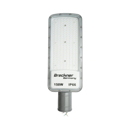 LED közúti világítólámpa 150W, 100-265V, 6500K, 16500lm oszlopra szerelhető 485x170x25mm IP66 Breckner Germany