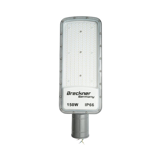LED közúti világítólámpa 150W, 100-265V, 6500K, 16500lm oszlopra szerelhető 485x170x25mm IP66 Breckner Germany