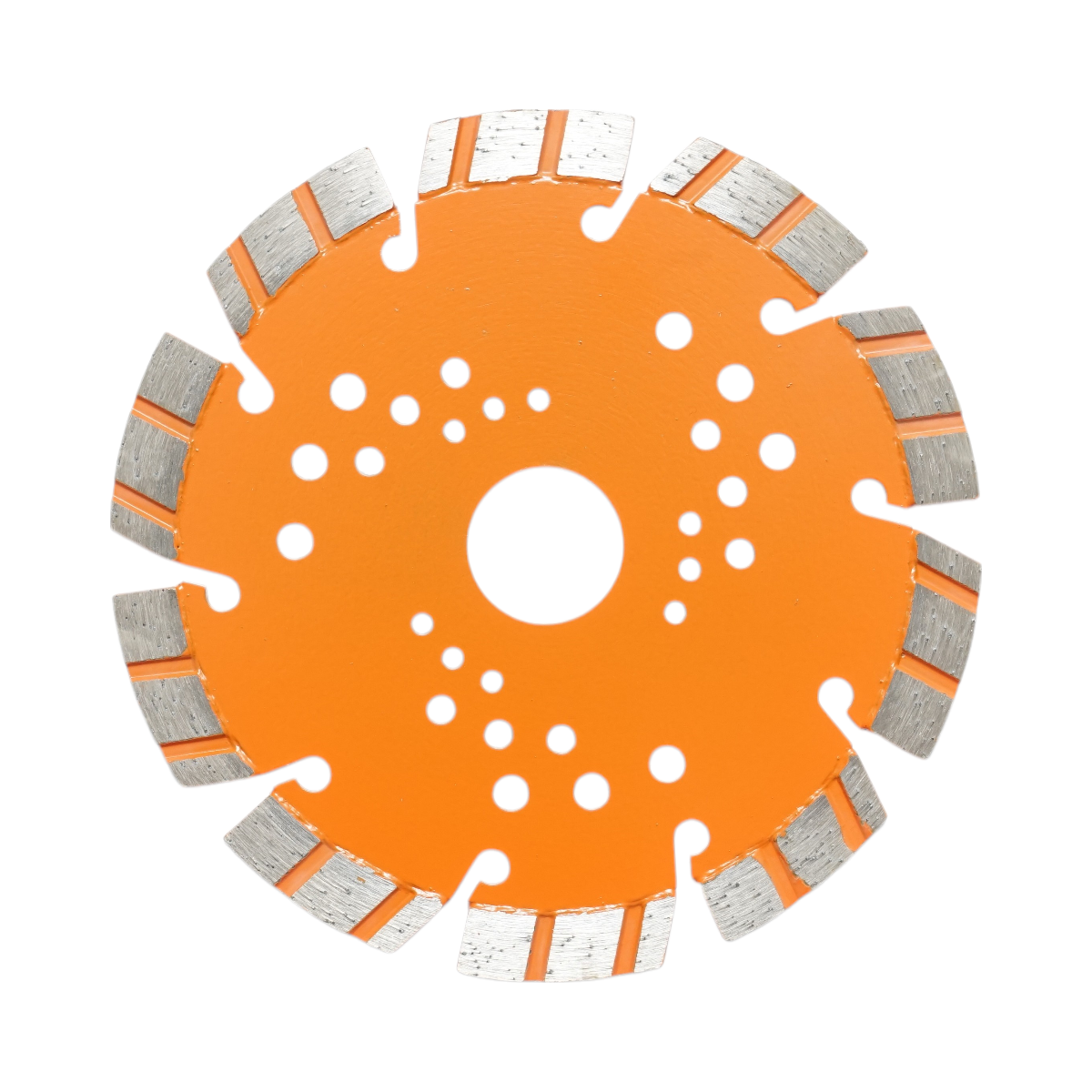 Disc diamantat turbo segmentat 125x22.23mm, segment 10mm pentru taiere beton armat, piatra dura, pavele, boltari Breckner Germany