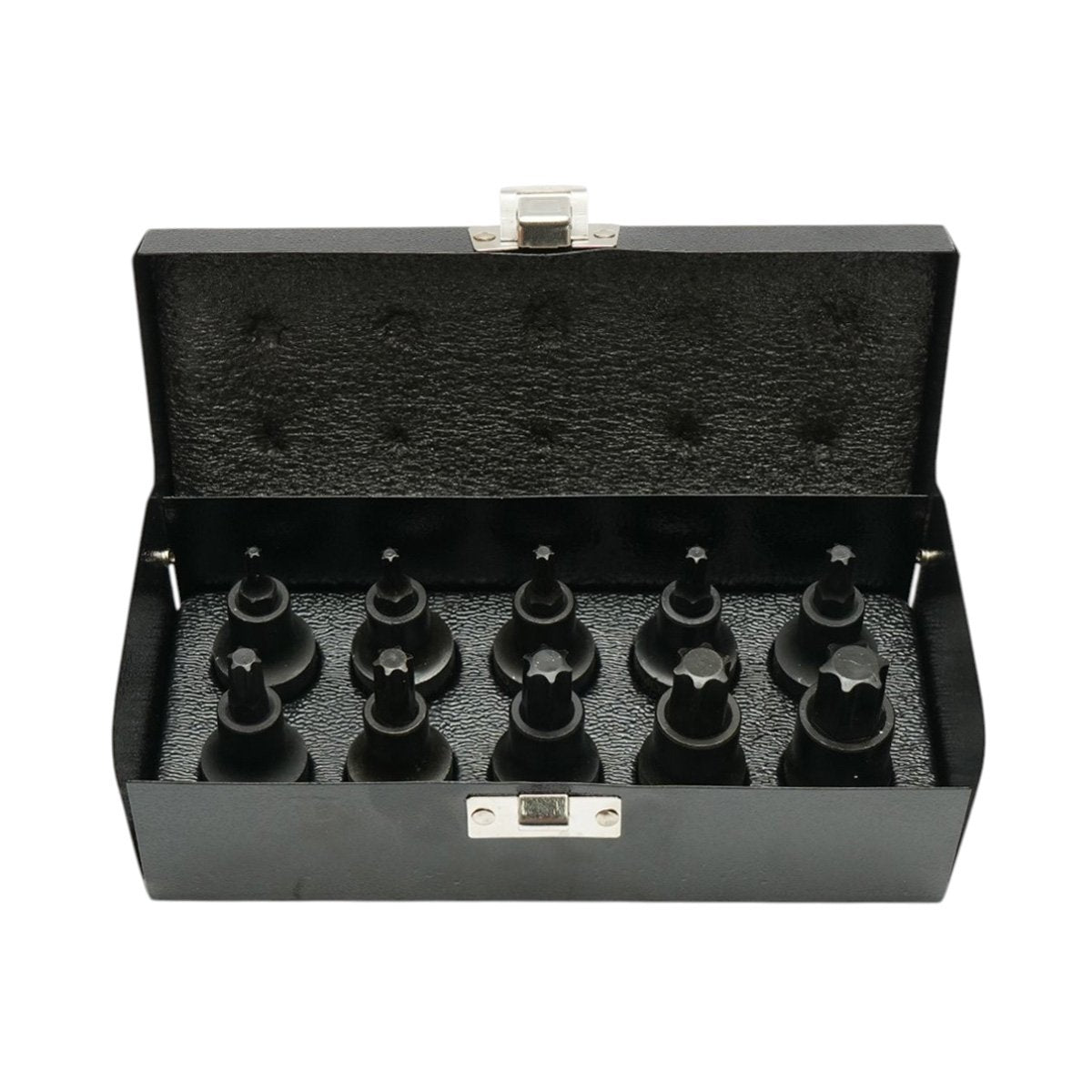 Breckner Germany 10 részes ütvecsavarozó bitkészlet Torx bitekkel, T20–T70, 1/2”, Cr-Mo
